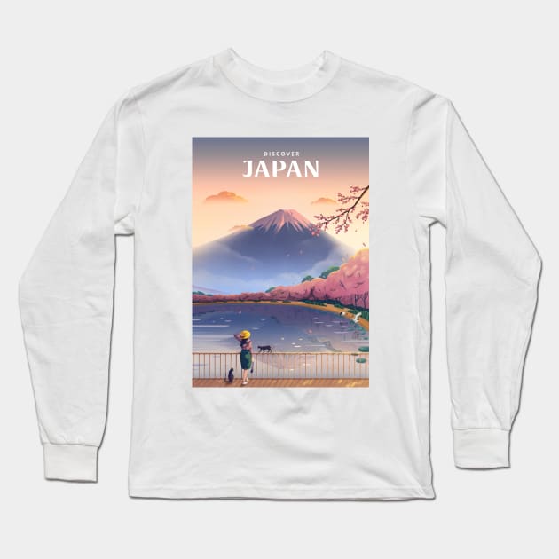 Discover Japan Long Sleeve T-Shirt by Anniko_story